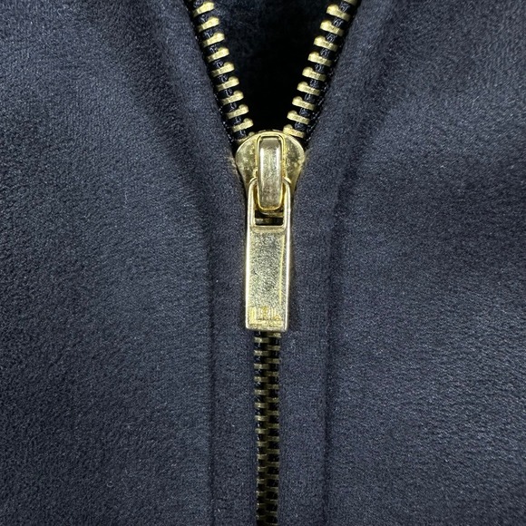 Lauren Ralph Lauren Womens‎ Fleece Lined Jacket Suede Like Size Large Black Zip - Picture 3 of 8